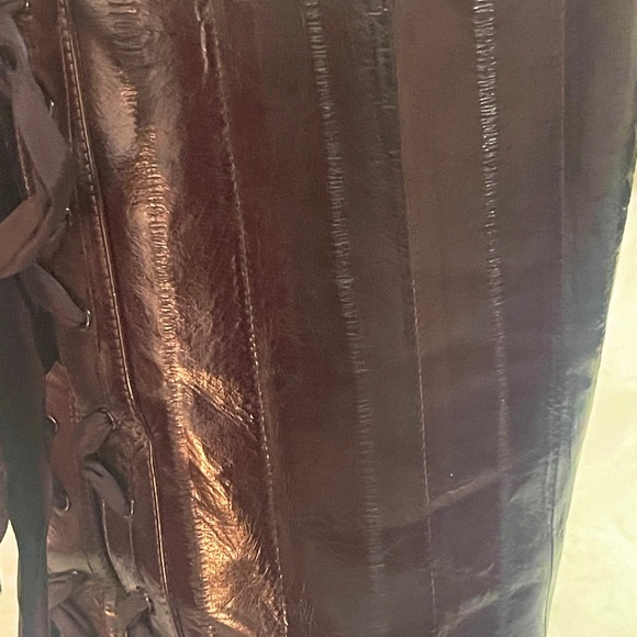 Burberry vintage Eel skin boots - Picture 6 of 15